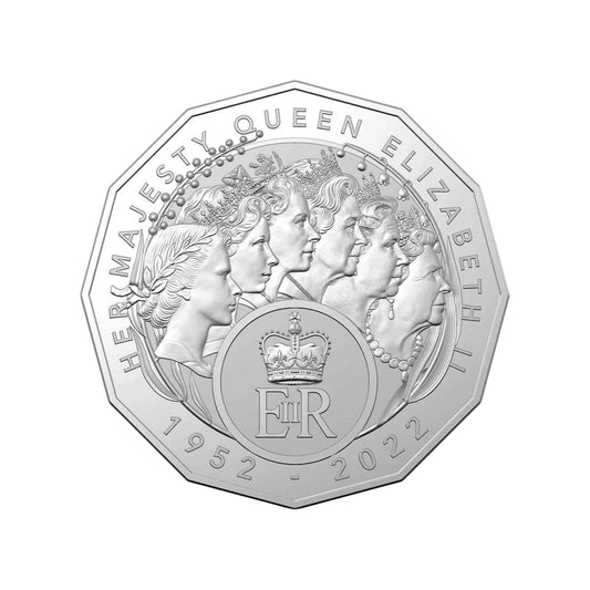 Queen Elizabeth II 2023 50c Commemoration Cupro Nickel Uncirculated Coin