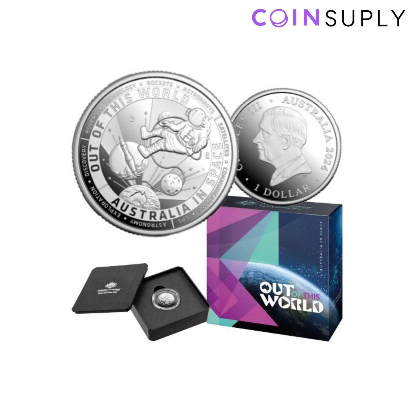 2024 $1 ‘C’ Mintmark Silver Proof Out of this World Coin